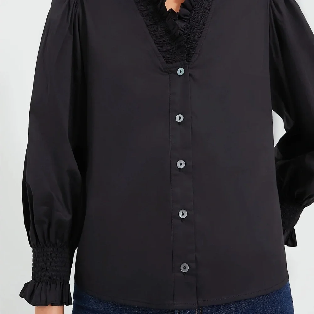 NWT Harshman Bonnie shirt black size medium - Picture 3 of 7